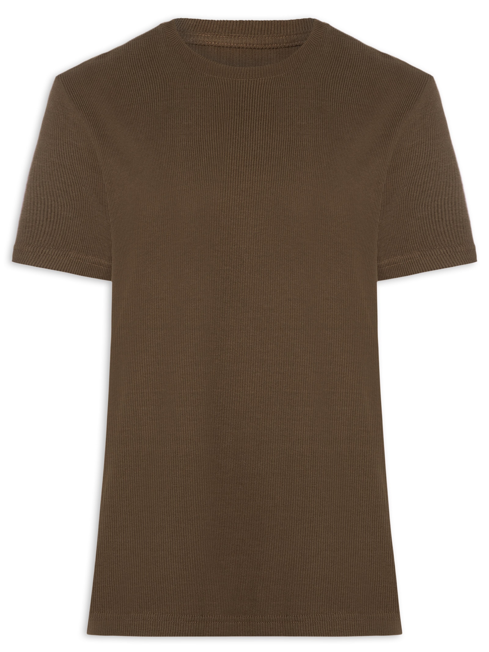 Camiseta Masculina Canelado Pure Soft Marrom Osklen