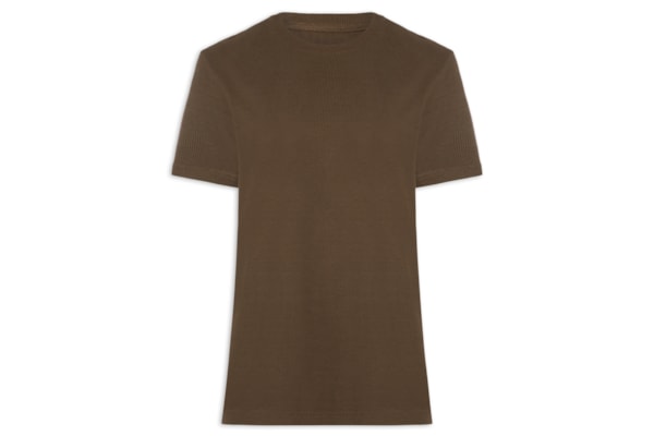 Camiseta Masculina Canelado Pure Soft - Marrom