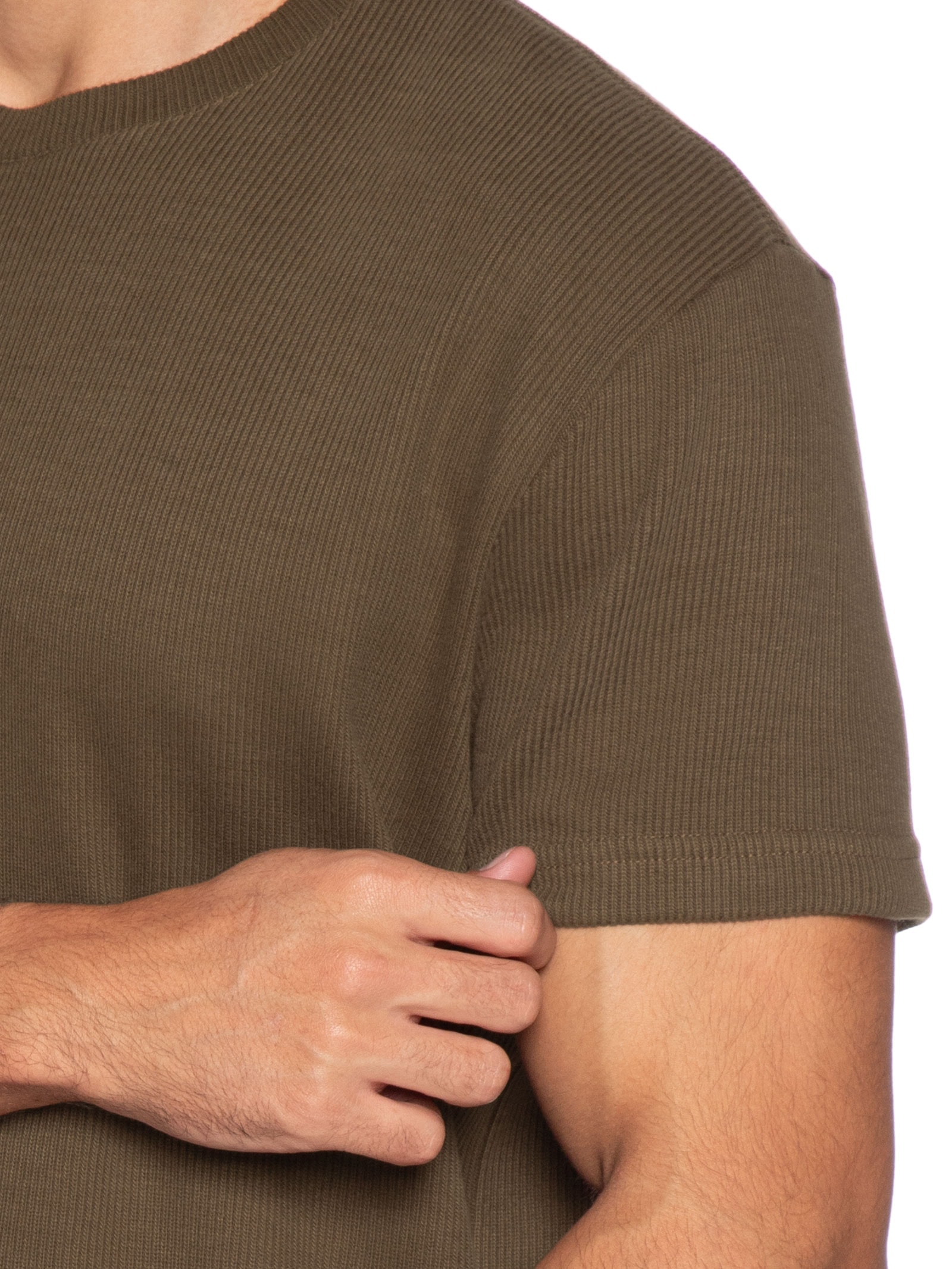 Camiseta Masculina Canelado Pure Soft Marrom Osklen