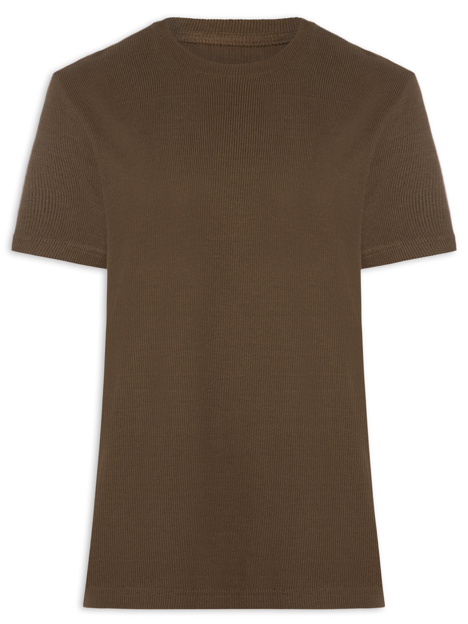Camiseta Masculina Canelado Pure Soft Marrom Osklen