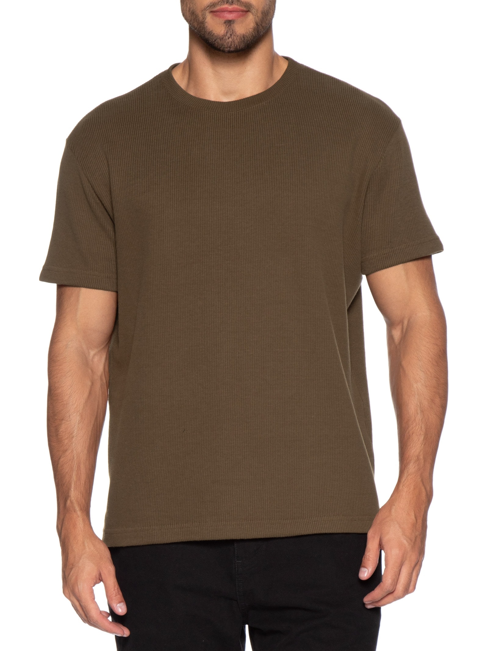 Camiseta Masculina Canelado Pure Soft Marrom Osklen