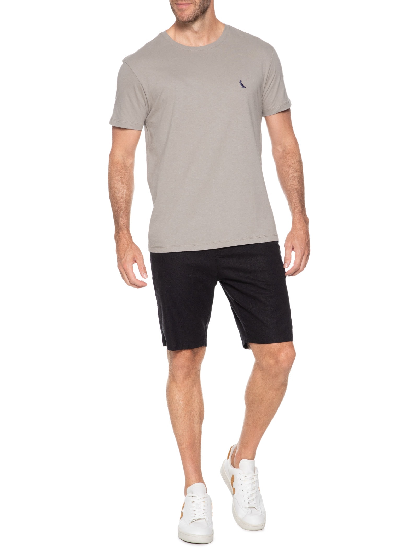 Camiseta Masculina Careca Cinza Reserva