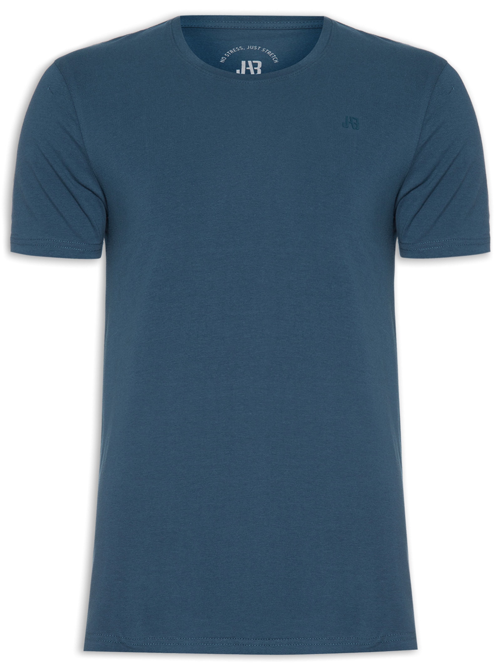 Camiseta Masculina Careca Stretch Azul Jab