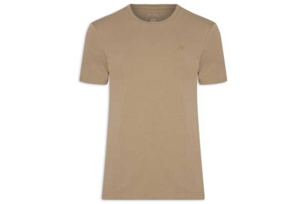 Camiseta Masculina Careca Stretch - Bege