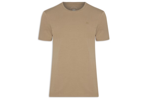 Camiseta Masculina Careca Stretch - Bege