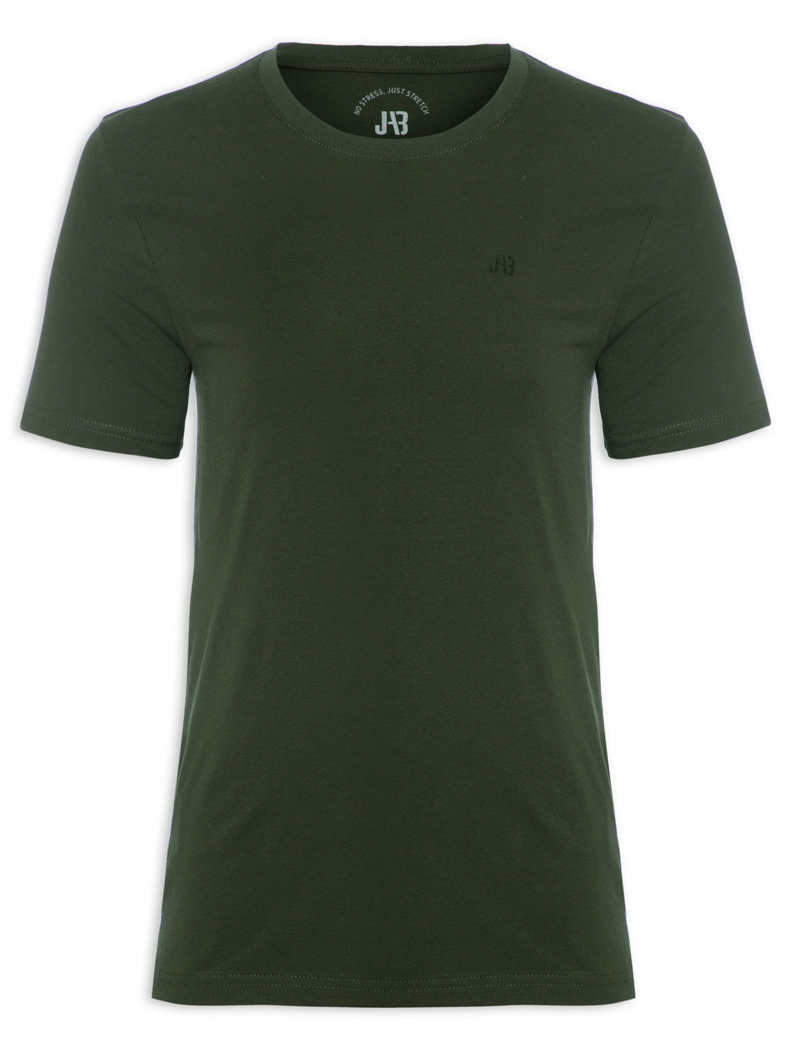 Camiseta Masculina Careca Stretch Verde Jab