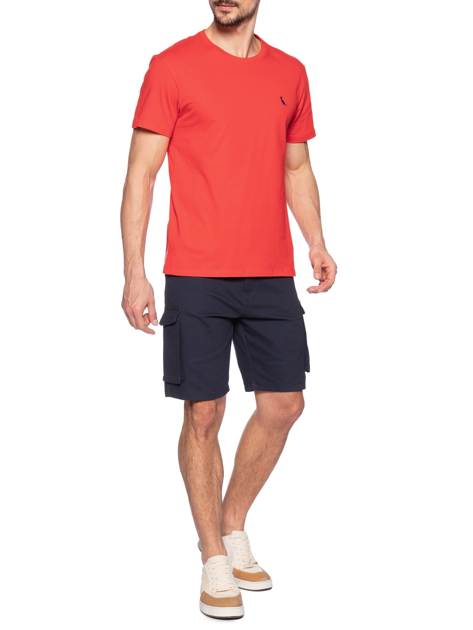 Camiseta Masculina Careca Vermelho Reserva