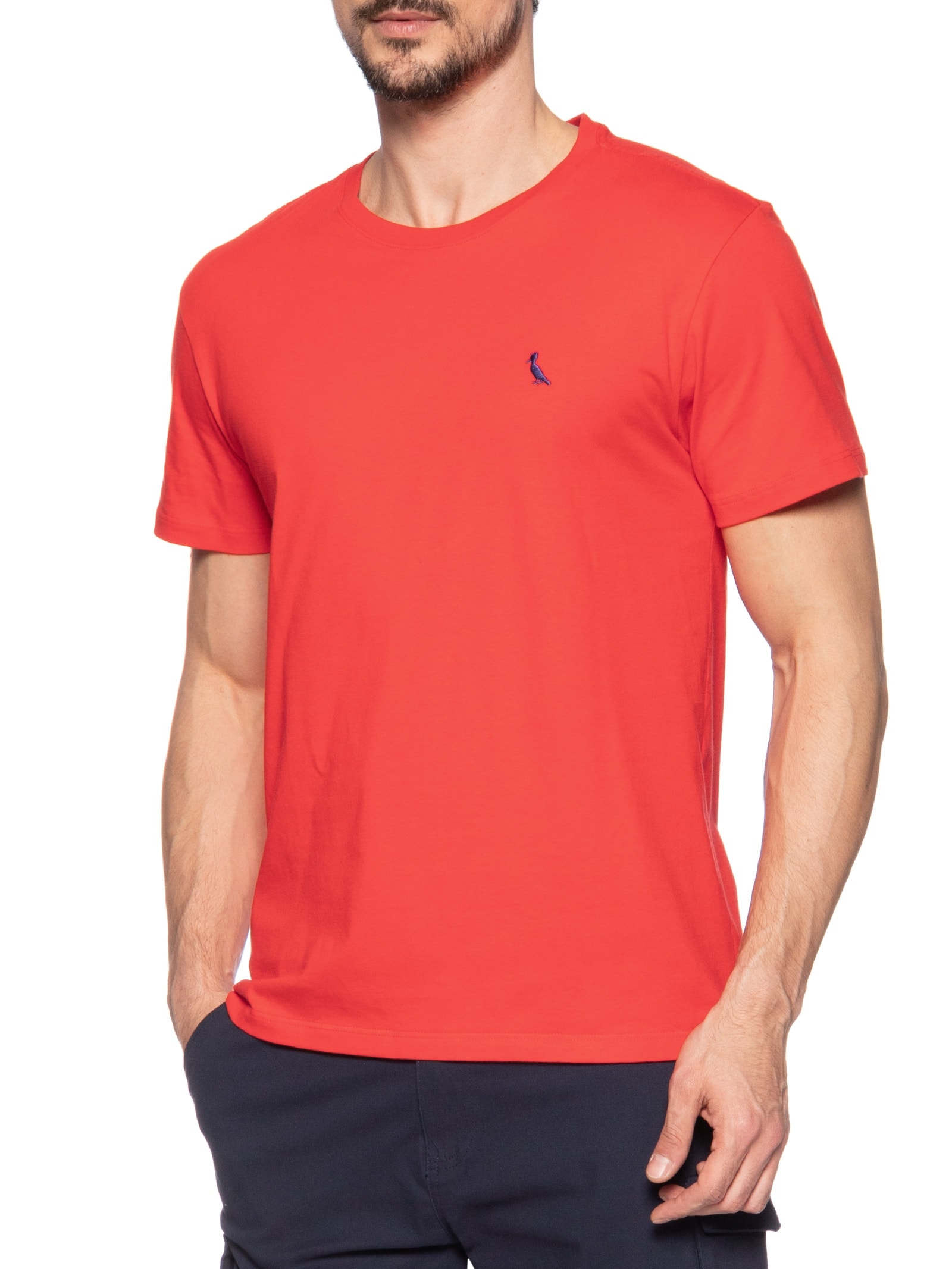 Camiseta Masculina Careca Vermelho Reserva