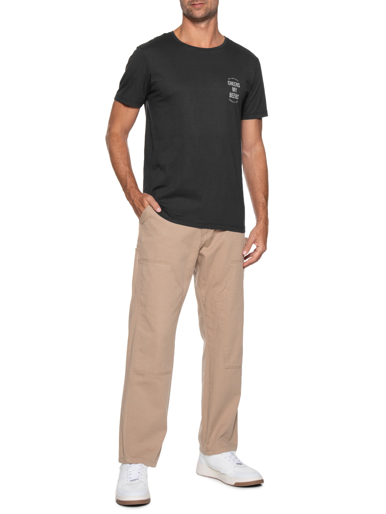 Camiseta Masculina Cheers My Beers Preto Sergio K