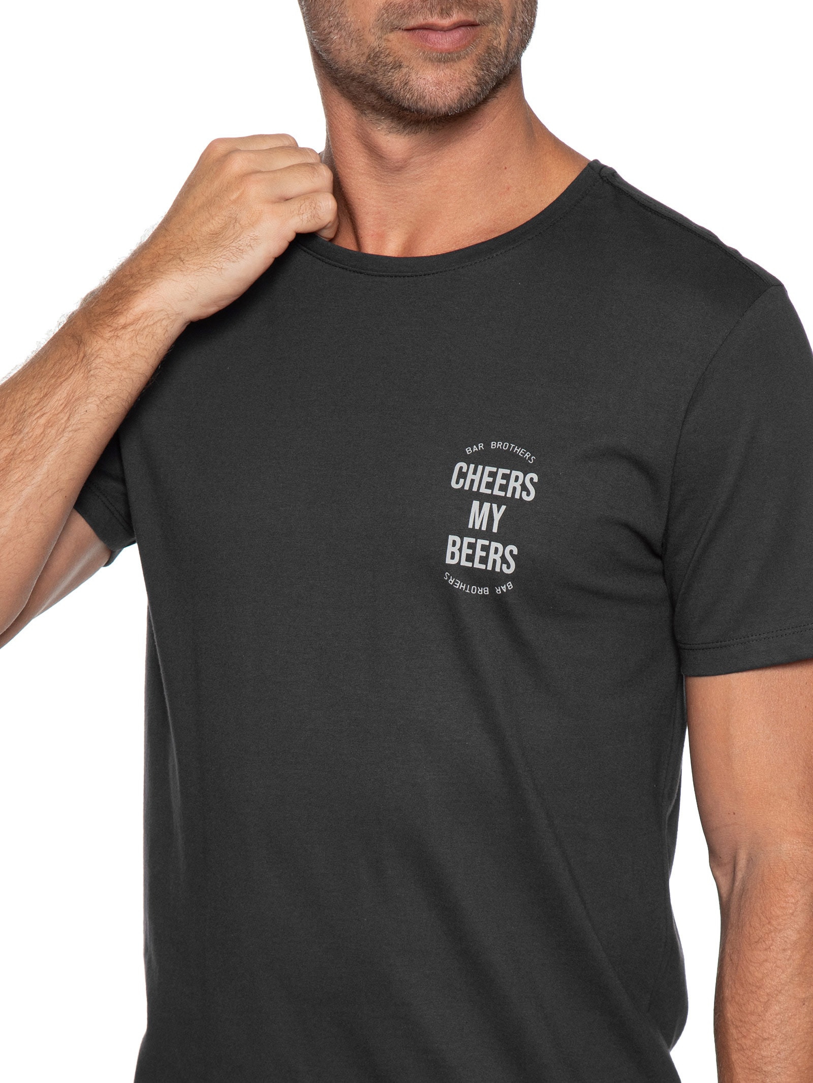 Camiseta Masculina Cheers My Beers Preto Sergio K