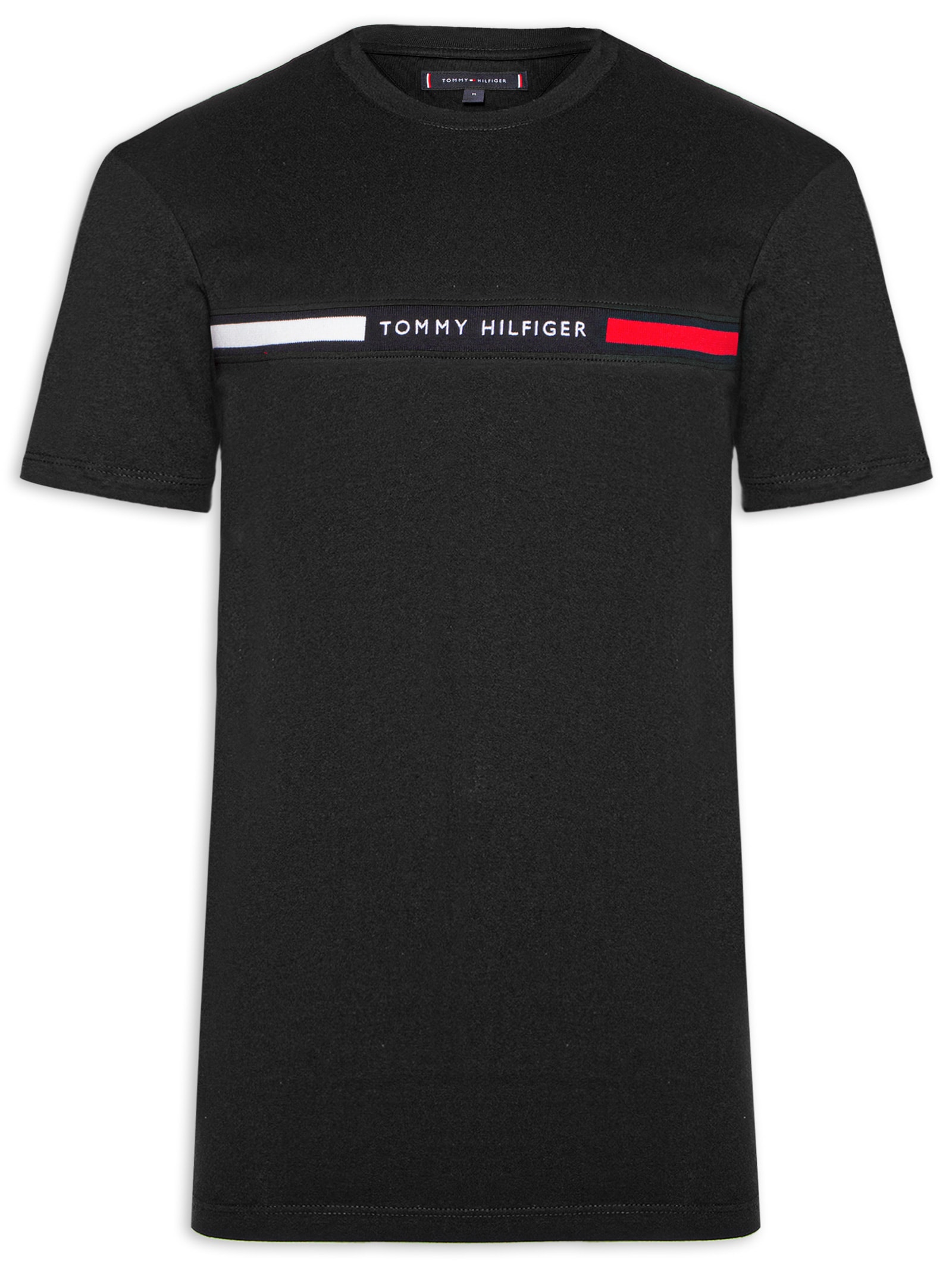 Camiseta Masculina Chest Insert Tee Preto Tommy Hilfiger