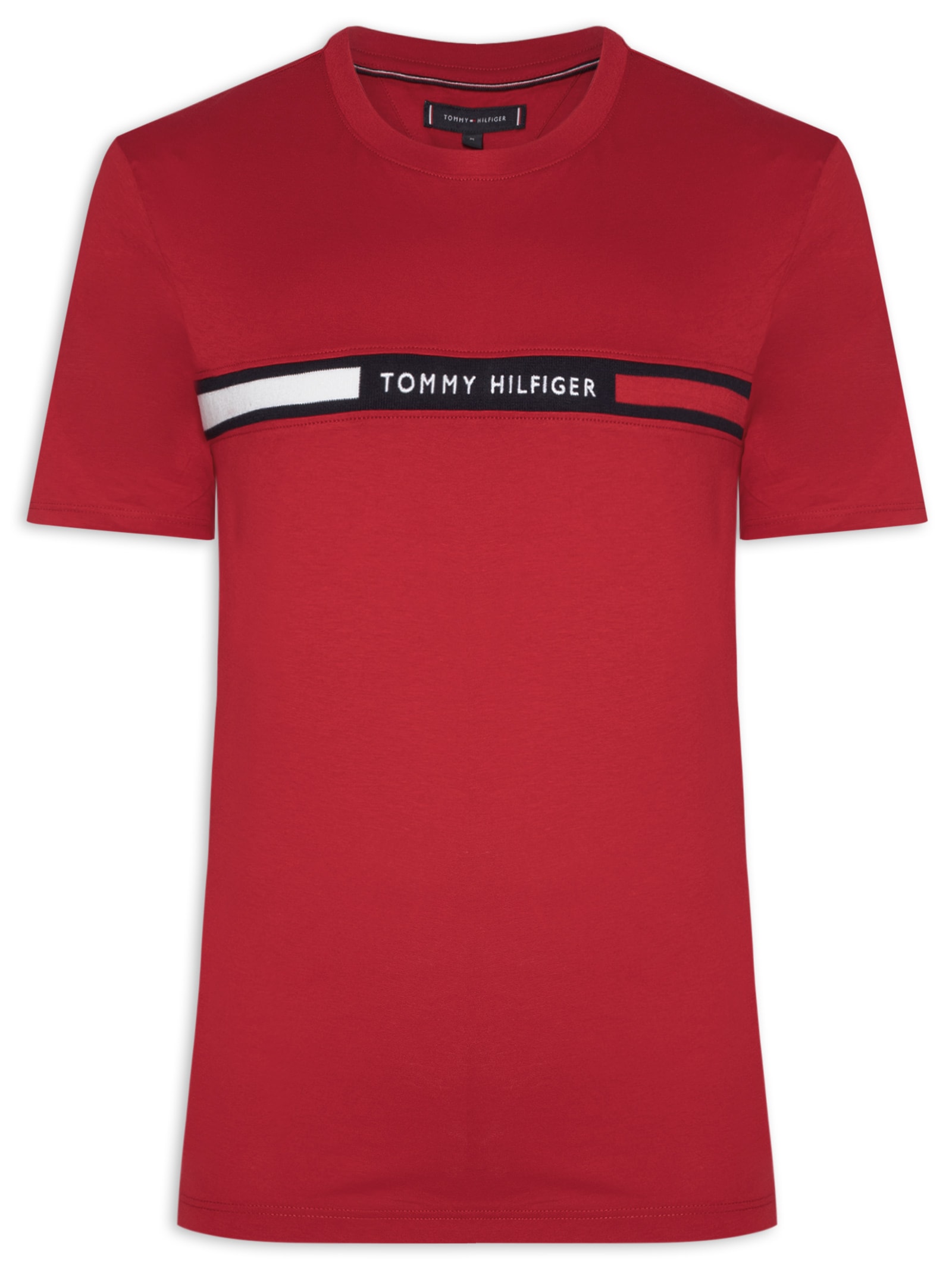 Tommy Hilfiger - Camiseta Masculina Chest Insert Tee - Azul