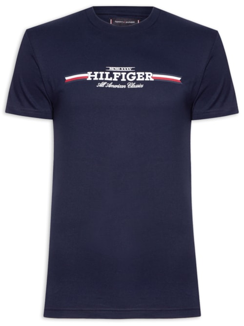 Camiseta Masculina Chest Stripe Tee - Azul