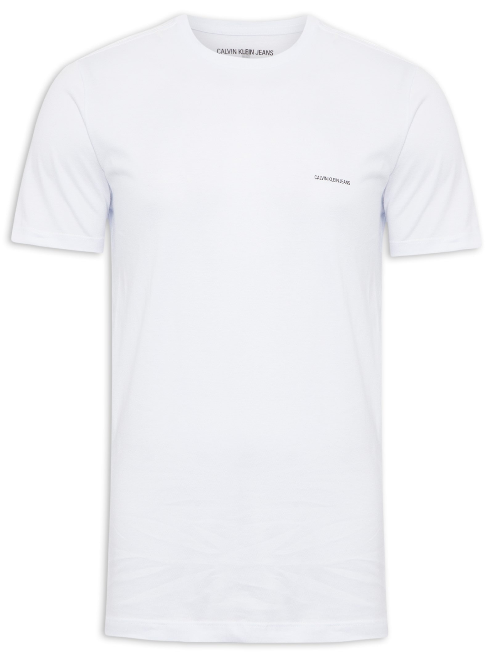 Camiseta Masculina Cjk Logo Básico Peiito Branco Calvin Klein Jeans