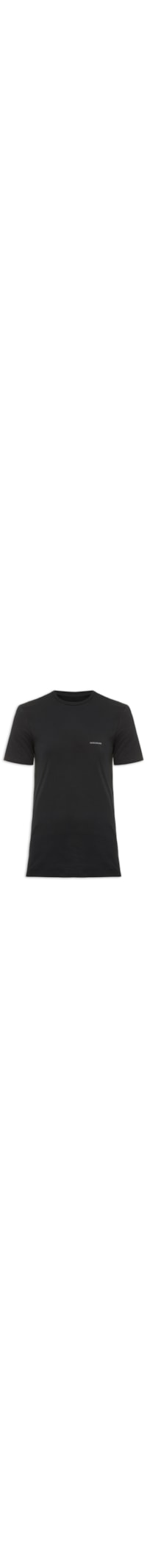 Camiseta Masculina Cjk Logo Básico Peito - Preto