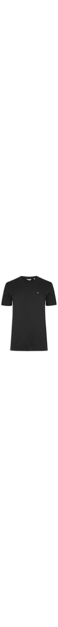 Camiseta Masculina Ck Meia Malha - Preto