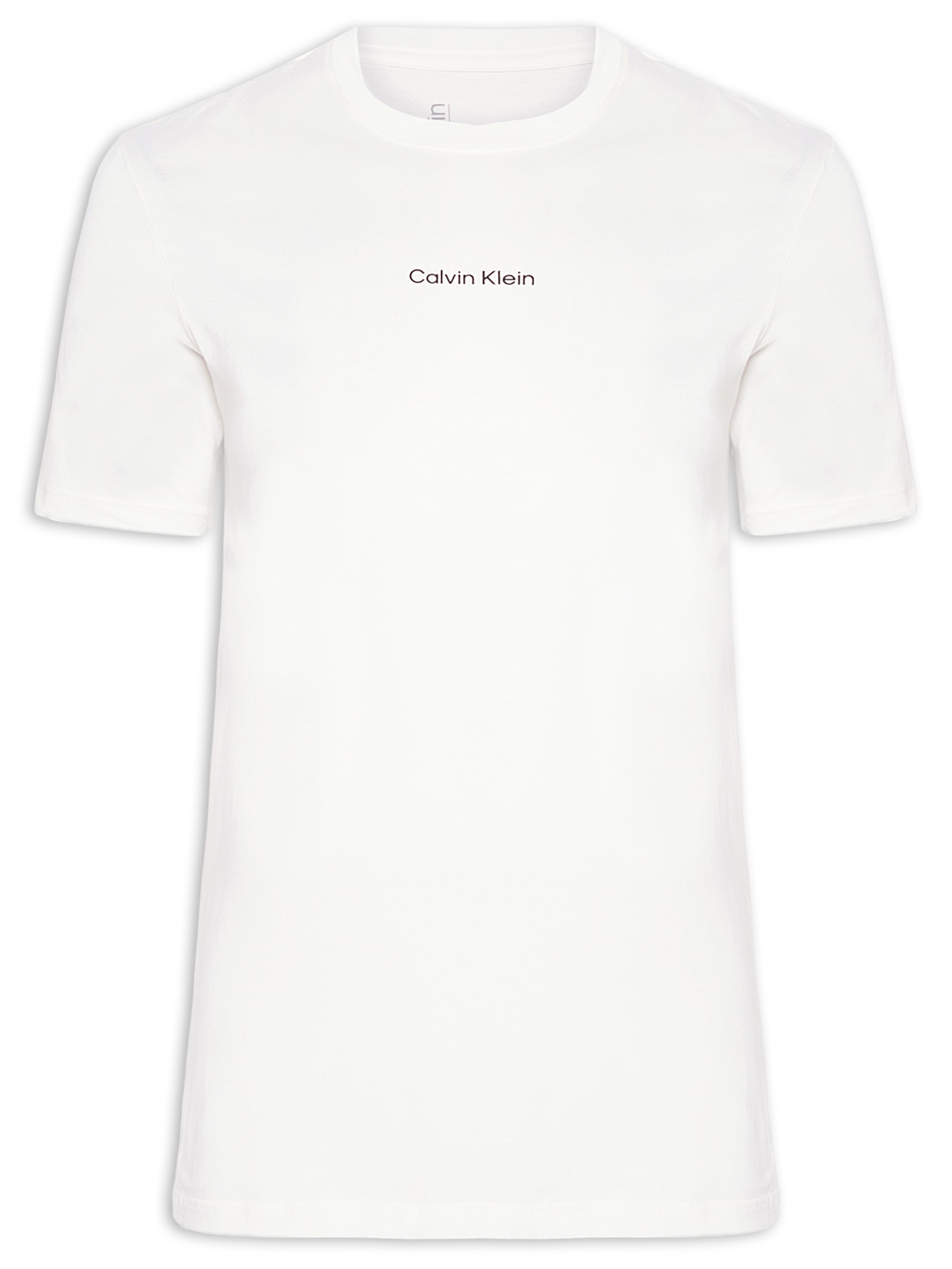 Camiseta Masculina Ck Nano Logo Branco  Calvin Klein - White Label