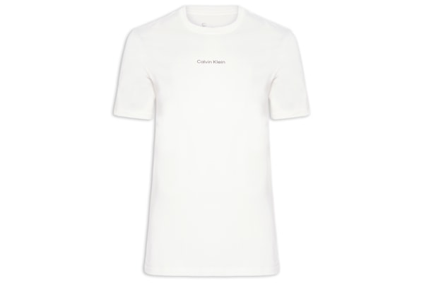 Camiseta Masculina Ck Nano Logo - Branco 