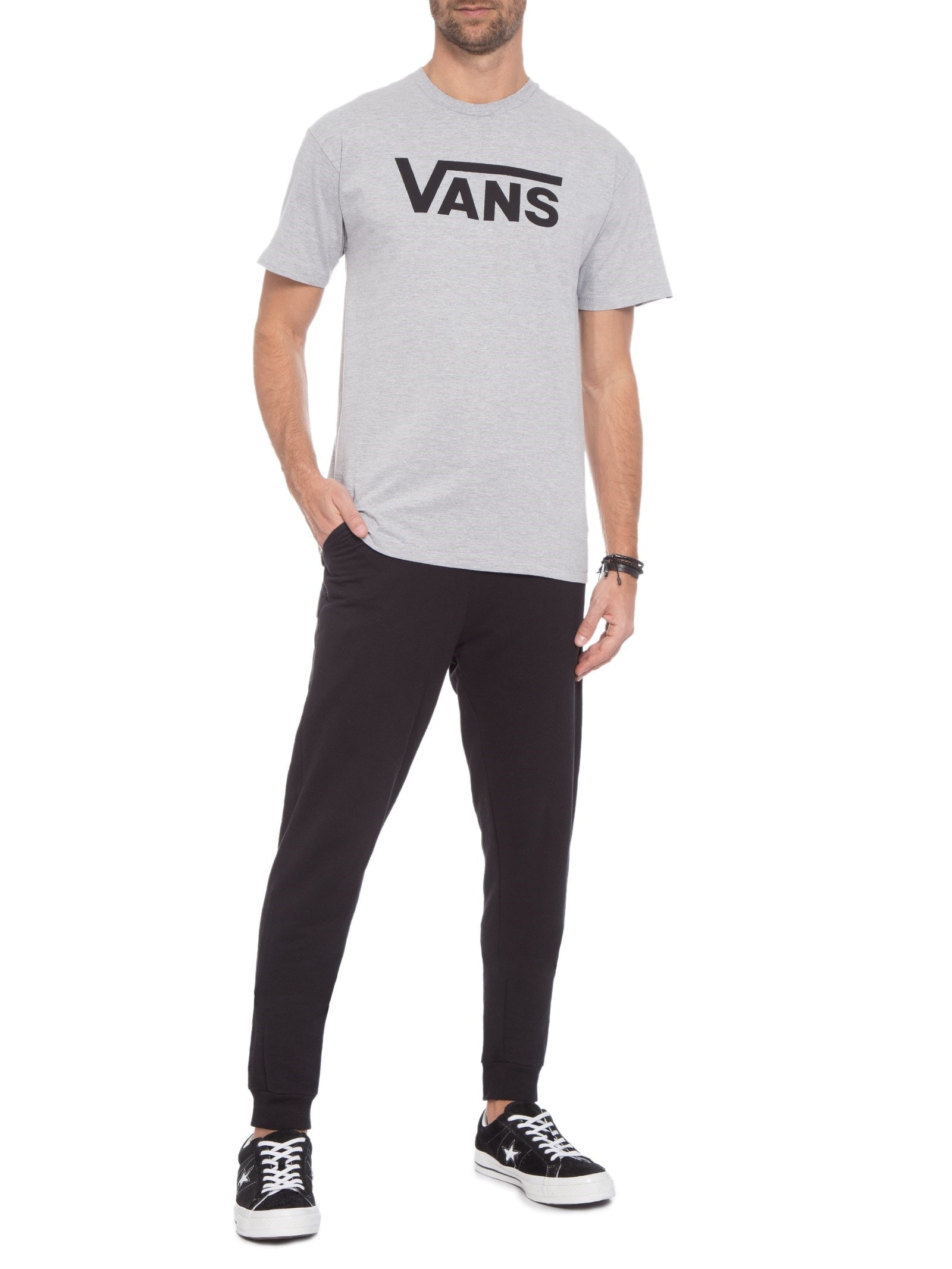 Camiseta Masculina Classic Cinza Vans