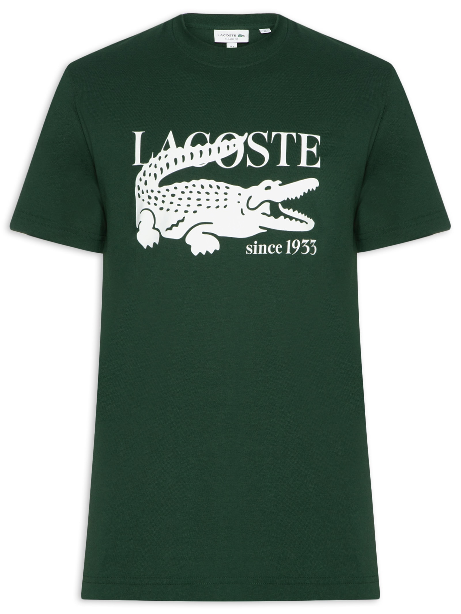 Camiseta Masculina Classic Fit Big Croco Verde Lacoste