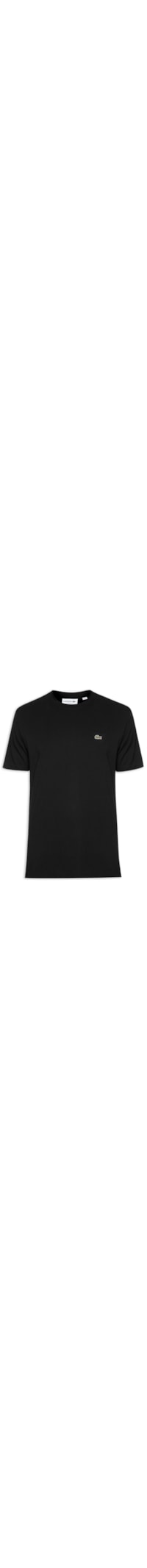 Camiseta Masculina Classic Fit Com Bolso No Peito Em Algodão Orgânico - Preto