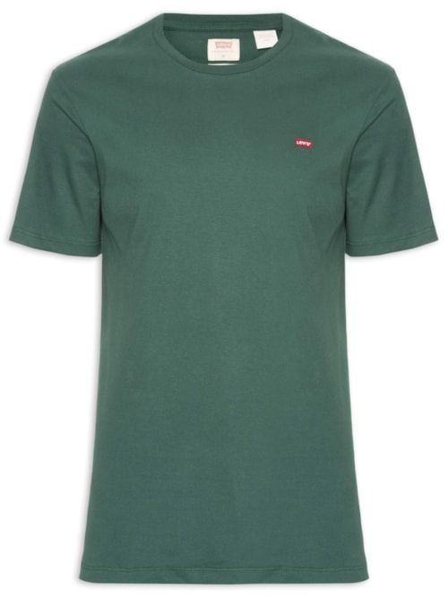 Camiseta Masculina Classic Fit Com Logo – Verde