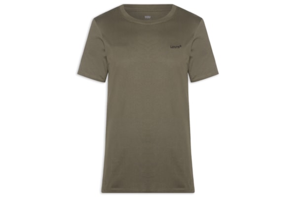 Camiseta Masculina Classic Fit Em Algodão Pima - Marrom