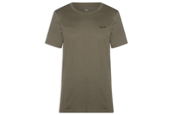Camiseta Masculina Classic Fit Em Algodão Pima - Marrom