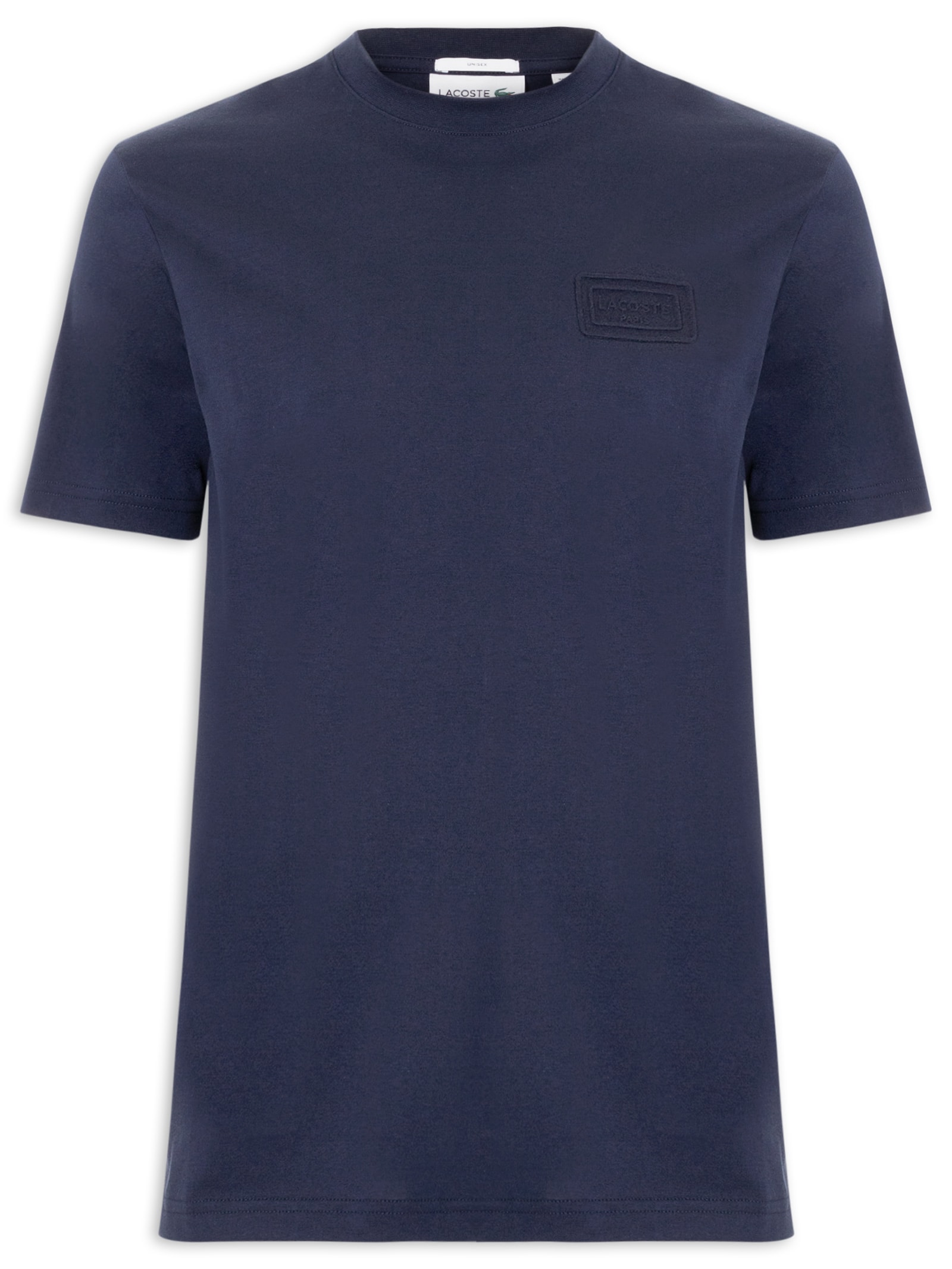 Camiseta Masculina Classic Fit Embossed Azul Lacoste