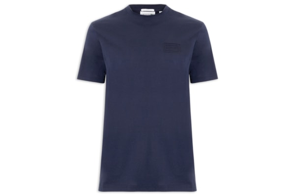 Camiseta Masculina Classic Fit Embossed - Azul