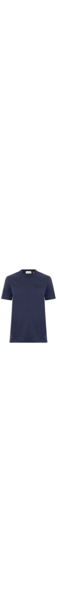 Camiseta Masculina Classic Fit Embossed - Azul