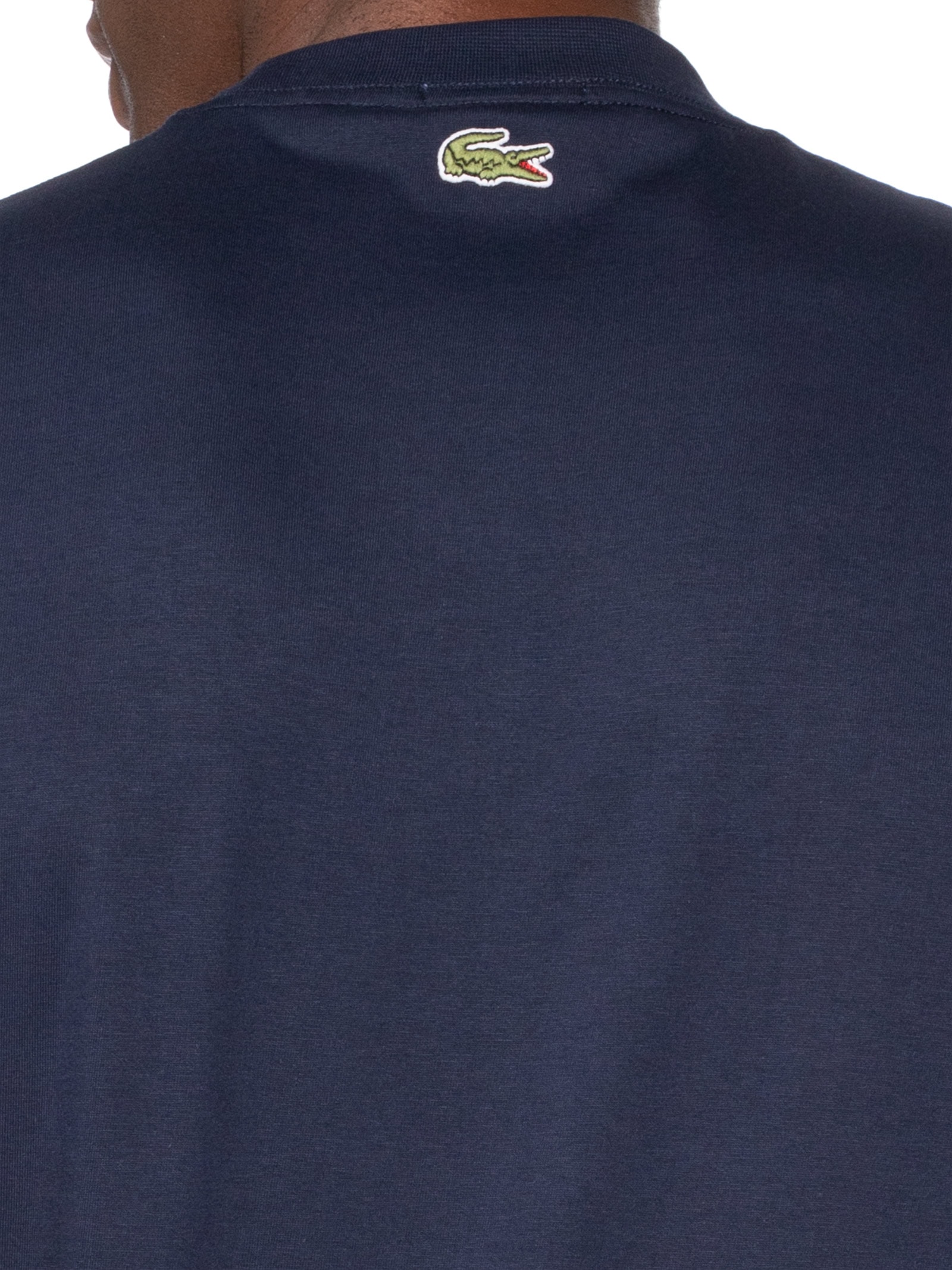 Camiseta Masculina Classic Fit Embossed Azul Lacoste