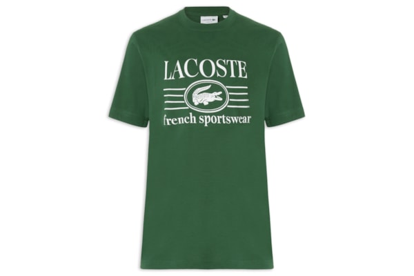 Camiseta Masculina Classic Fit Estampa Crocodilo - Verde 