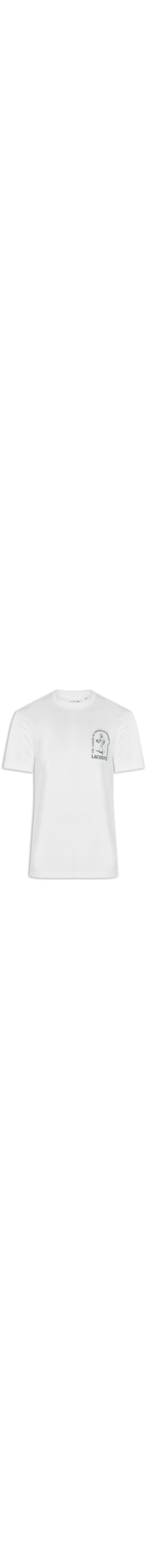 Camiseta Masculina Classic Fit French Crocodile - Branco