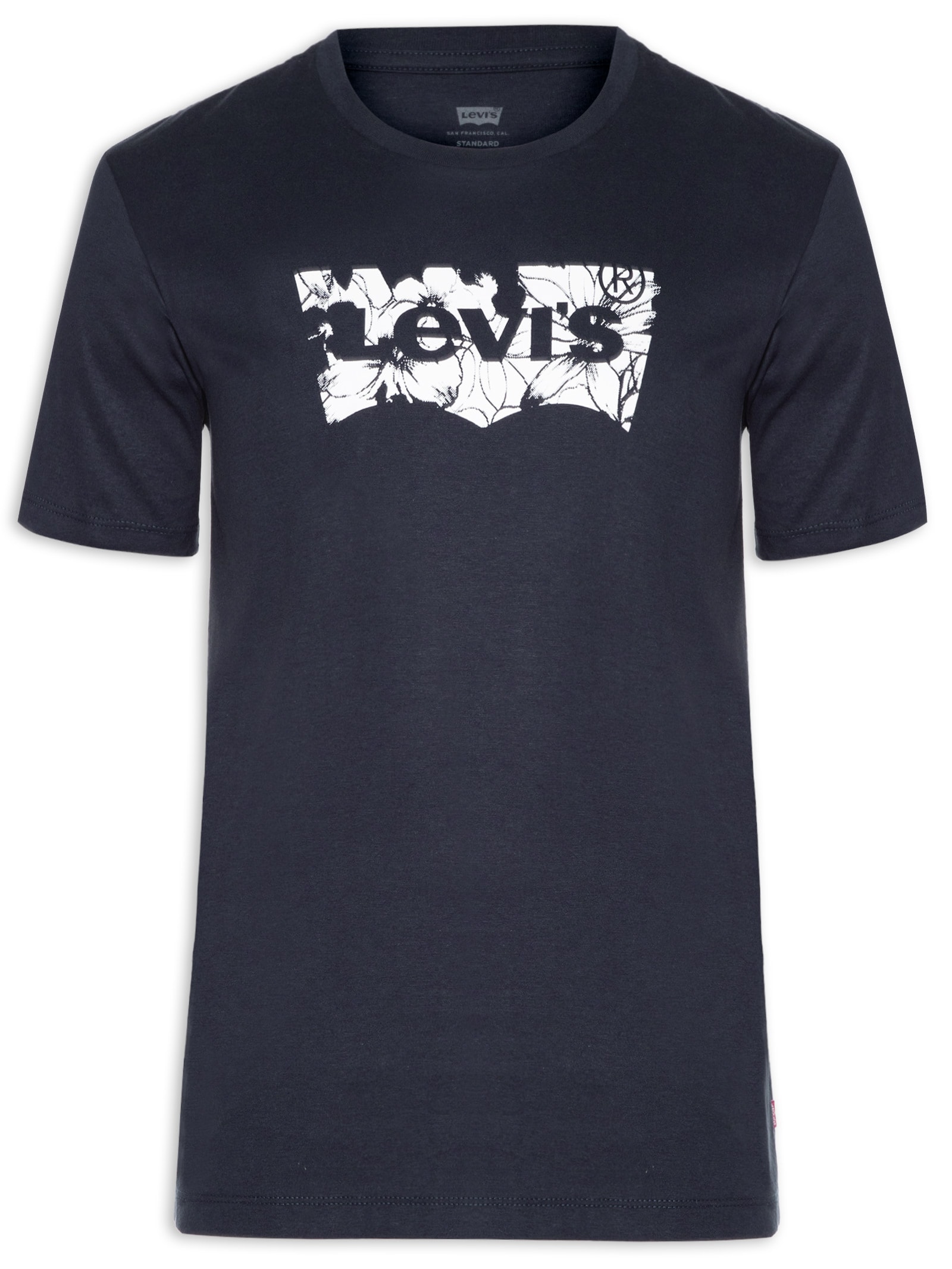 Camiseta Masculina Classic Fit Gola Careca Graphic Azul Levi's