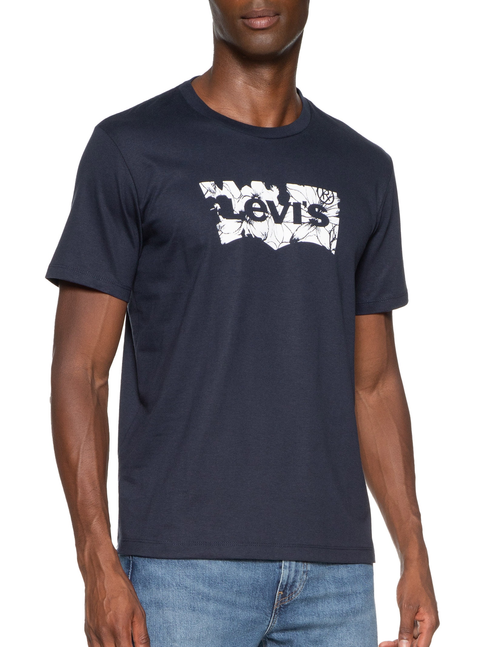 Camiseta Masculina Classic Fit Gola Careca Graphic Azul Levi's