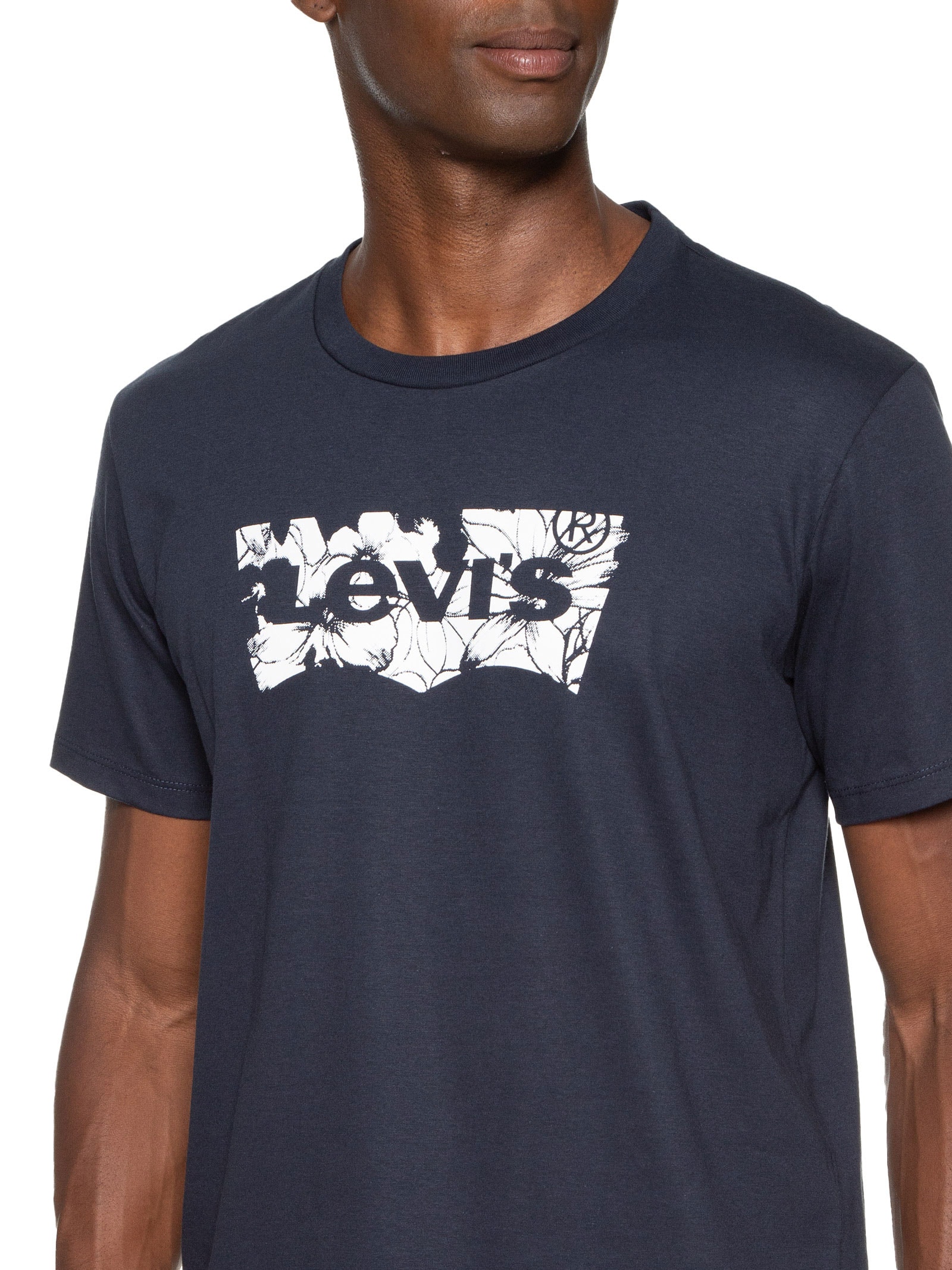 Camiseta Masculina Classic Fit Gola Careca Graphic Azul Levi's
