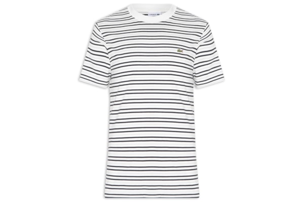 Camiseta Masculina Classic Fit Listrada - Off White