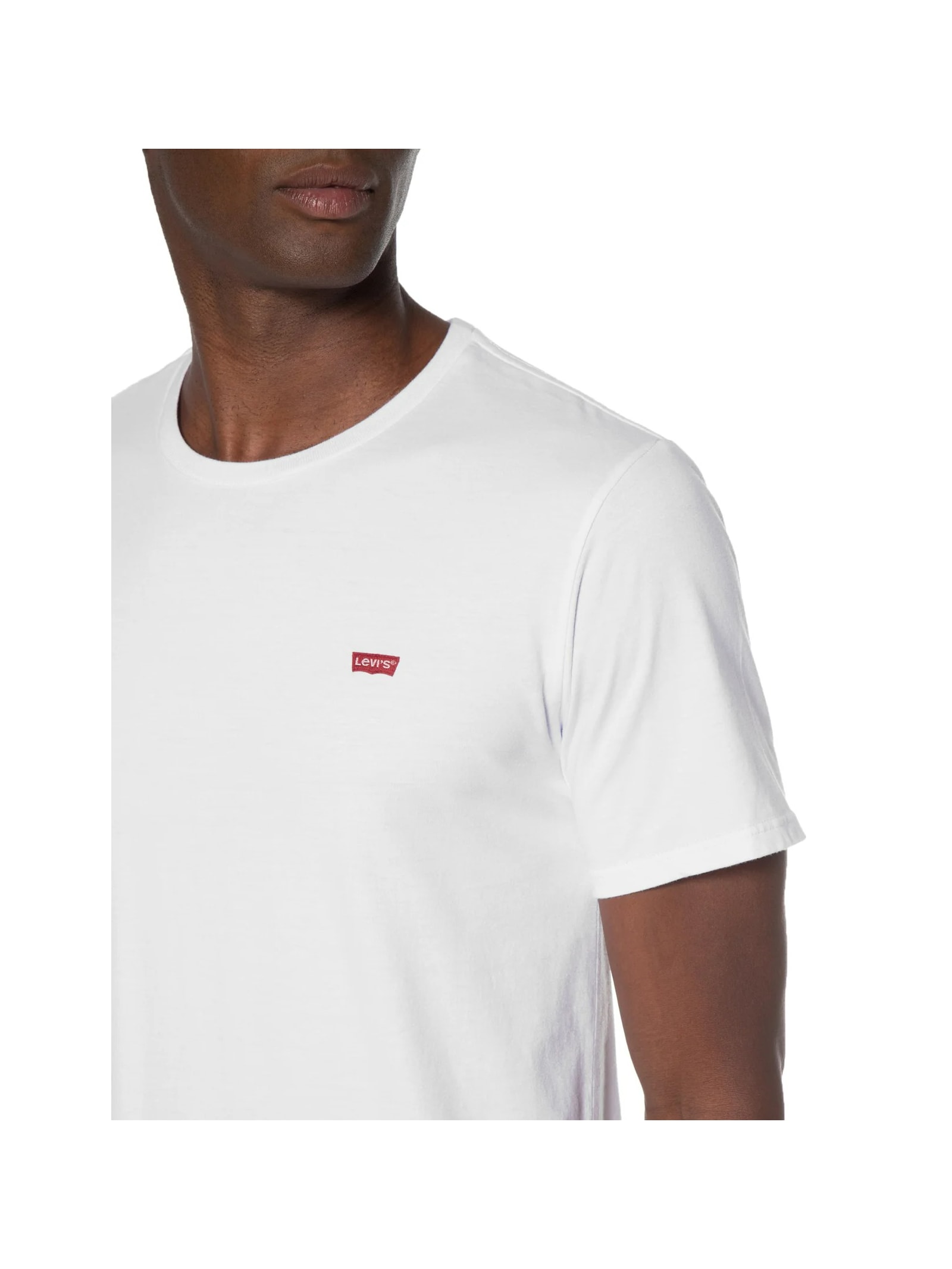 Camiseta Masculina Classic Fit Manga Curta Original Housemark Com Logo  Branco Levi's
