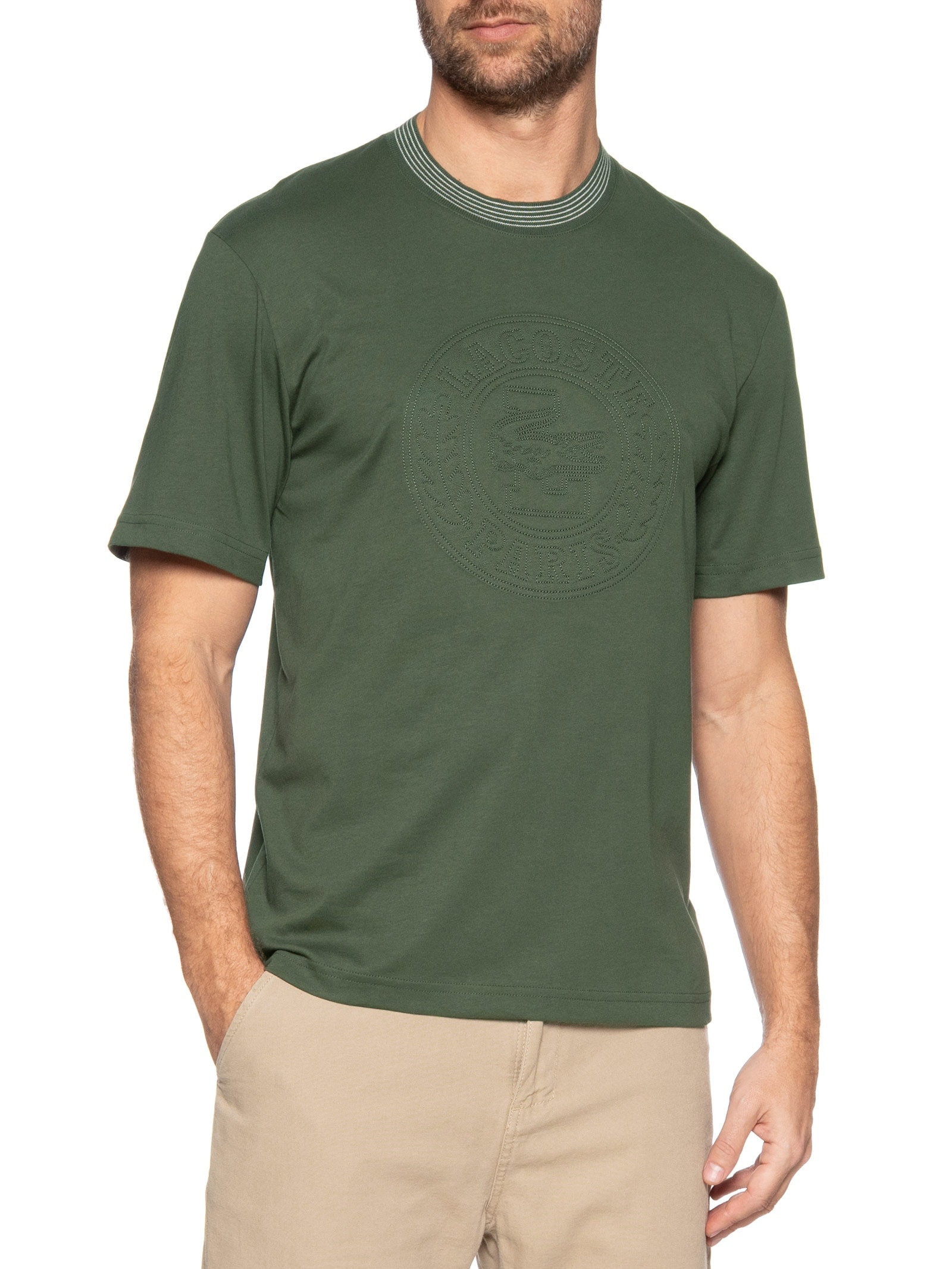 Lacoste - Camiseta Masculina Classic Fit Midweight Jersey - Verde