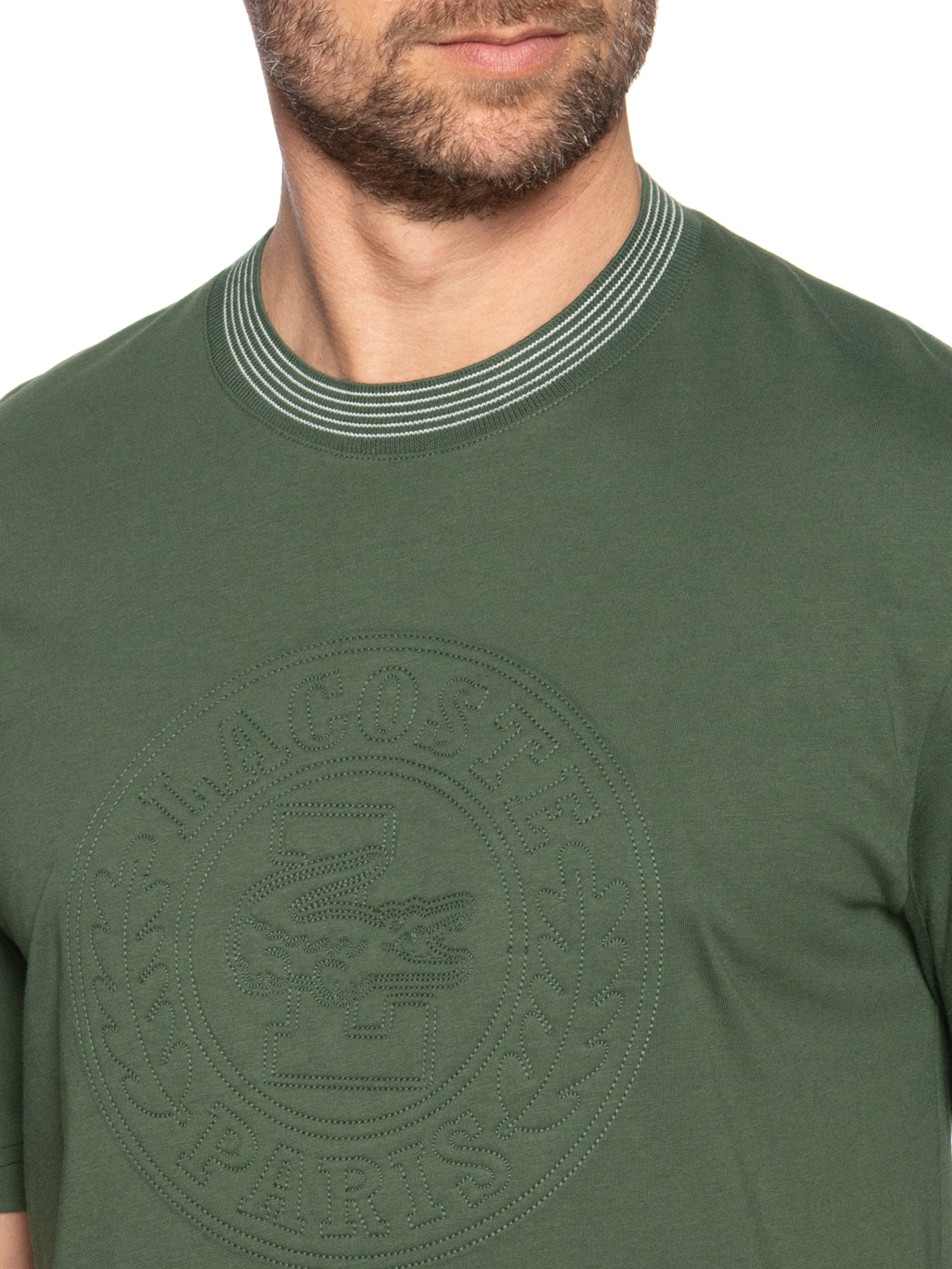 Lacoste - Camiseta Masculina Classic Fit Midweight Jersey - Verde