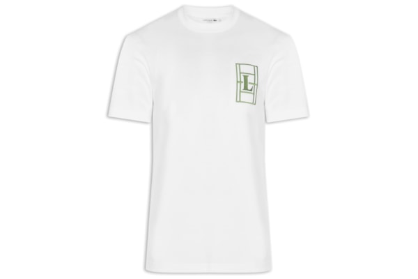 Camiseta Masculina Classic Fit Quadra - Branco