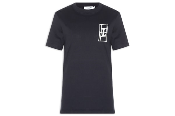 Camiseta Masculina Classic Fit Quadra - Preto