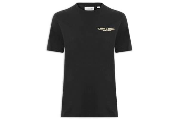Camiseta Masculina Classic Fit Tennis - Preto