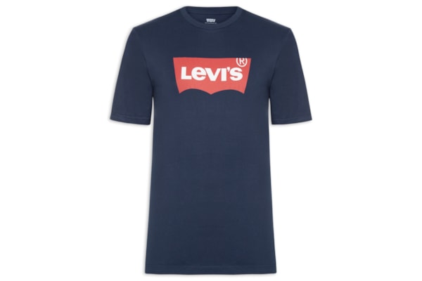 Camiseta Masculina Classic Graphic Set-in Logo - Azul