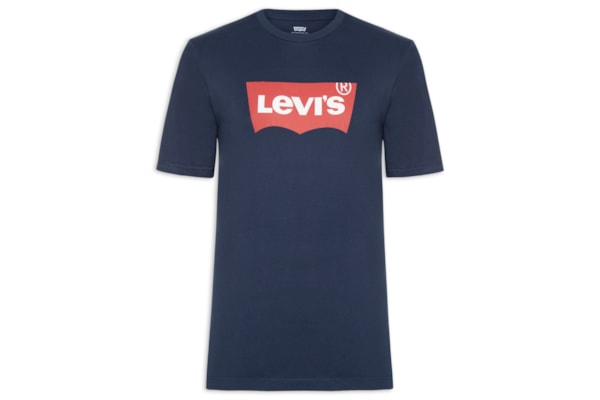 Camiseta Masculina Classic Graphic Set-in Logo - Azul