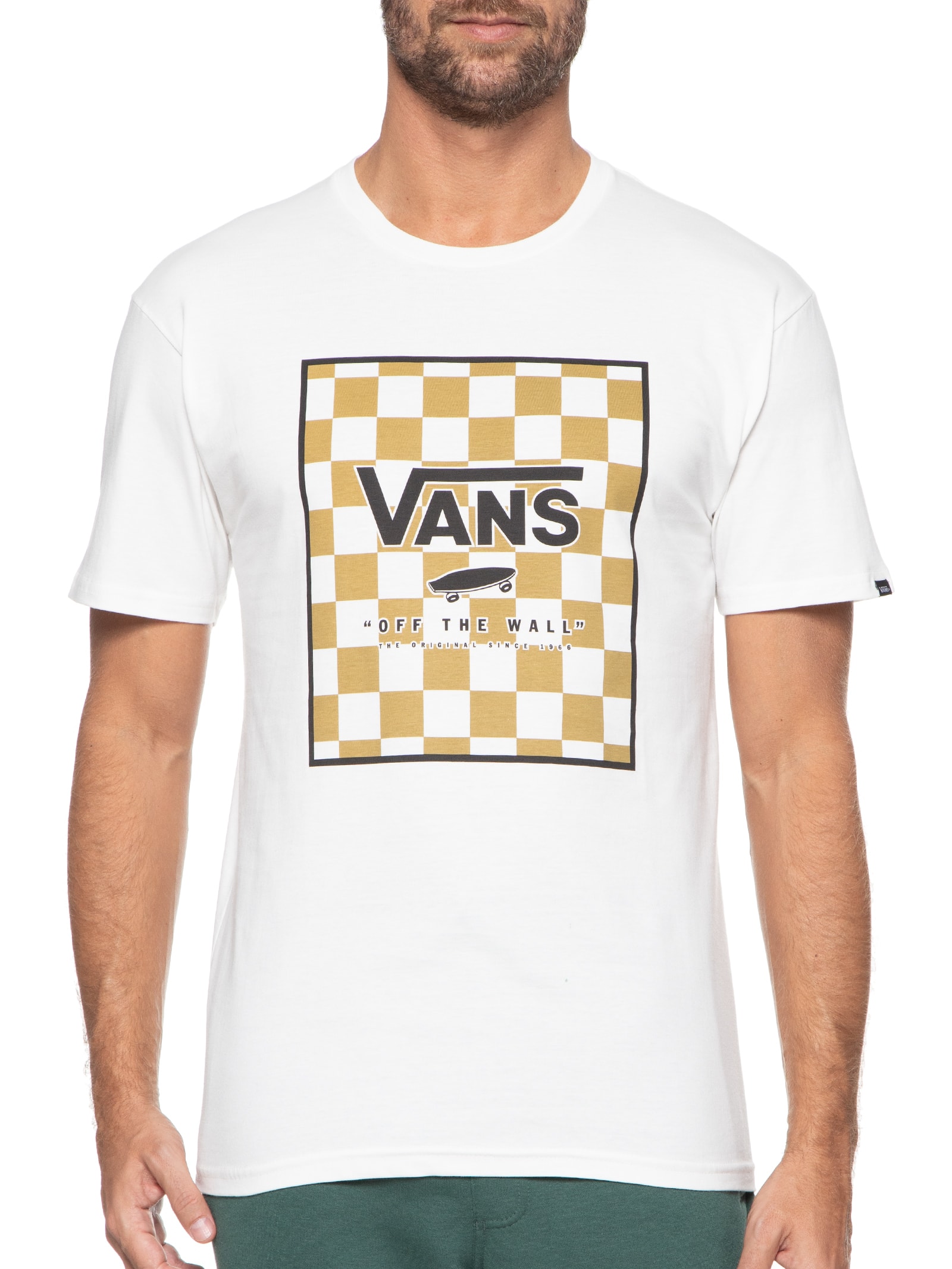 Camiseta Masculina Classic Print Box Branco Vans