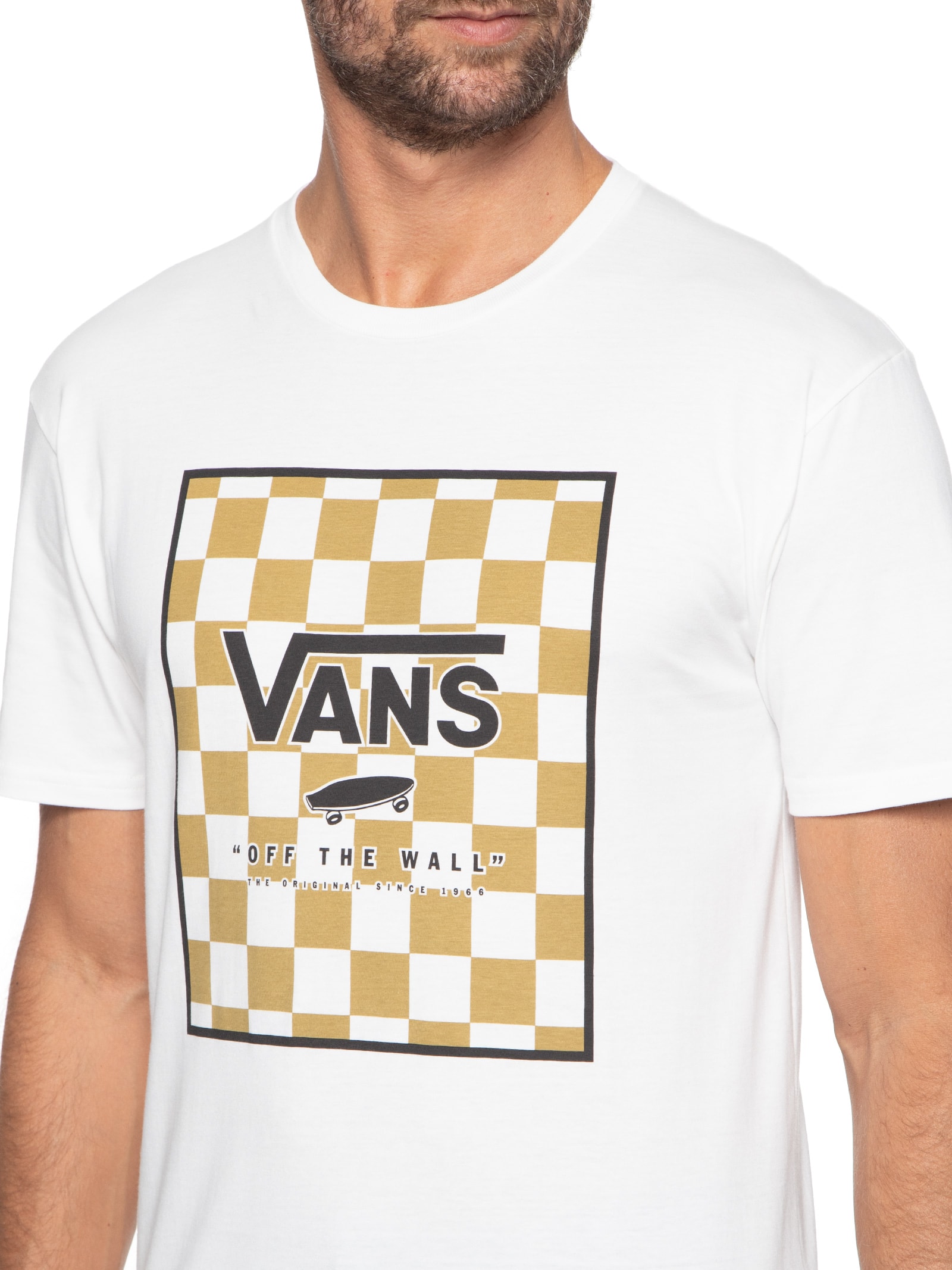 Camiseta Masculina Classic Print Box Branco Vans