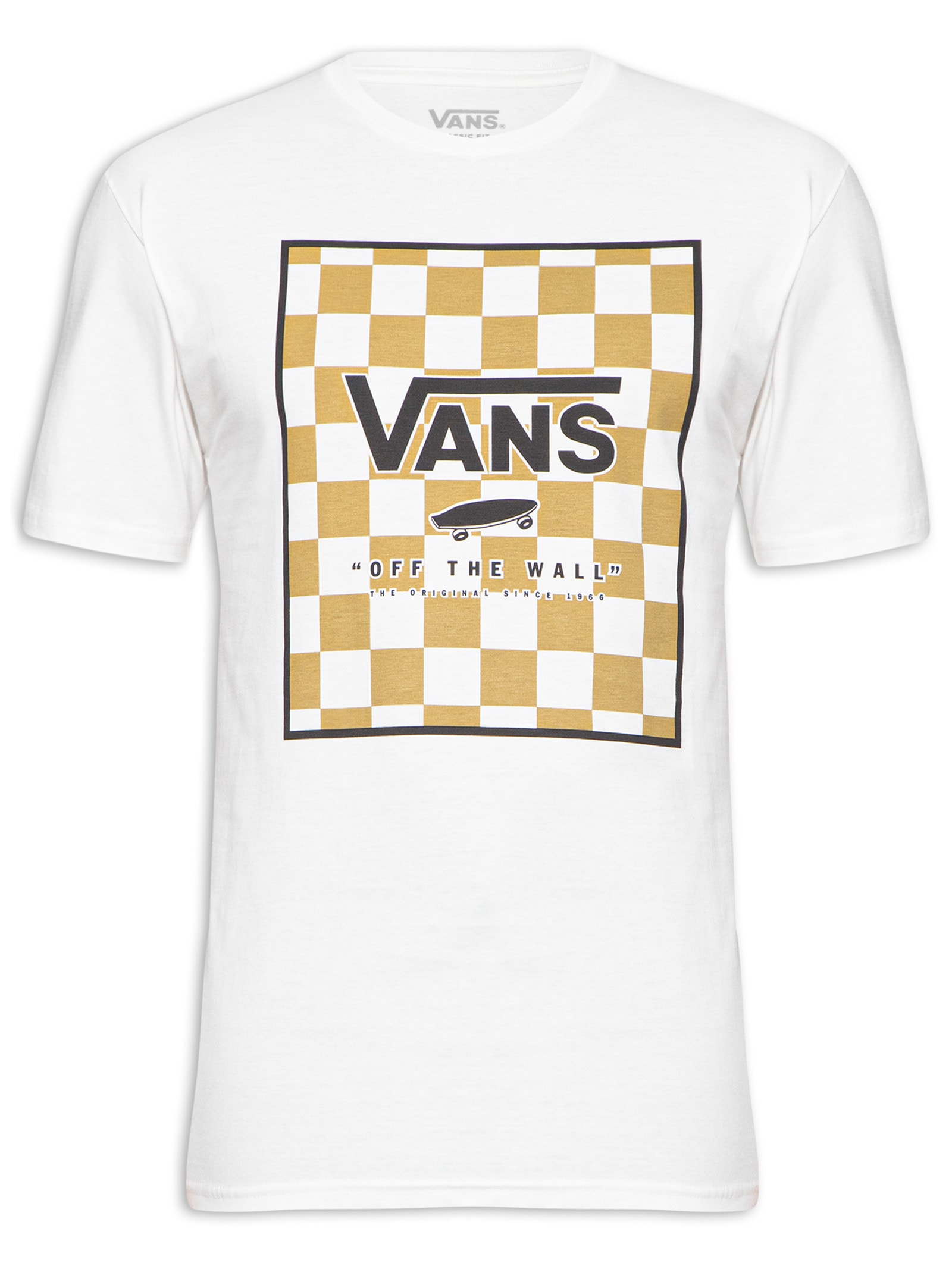 Camiseta Masculina Classic Print Box Branco Vans