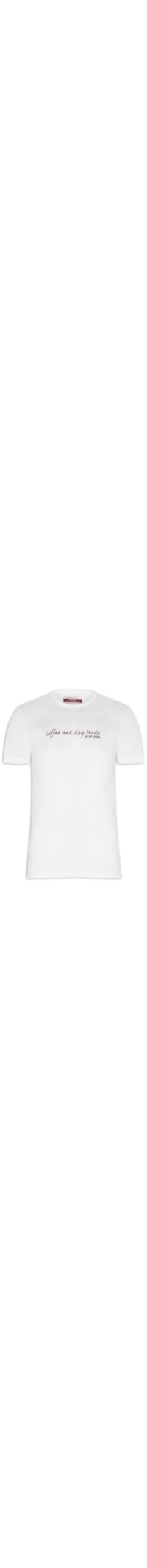 Camiseta Masculina Coffee Day Trade - Off White